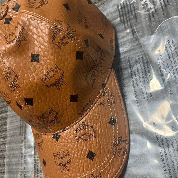 MCM Tan Monogram Baseball Cap - Picture 2 of 6